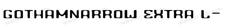 gothamnarrow extra l字体转换